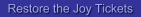 Restore the Joy Tickets